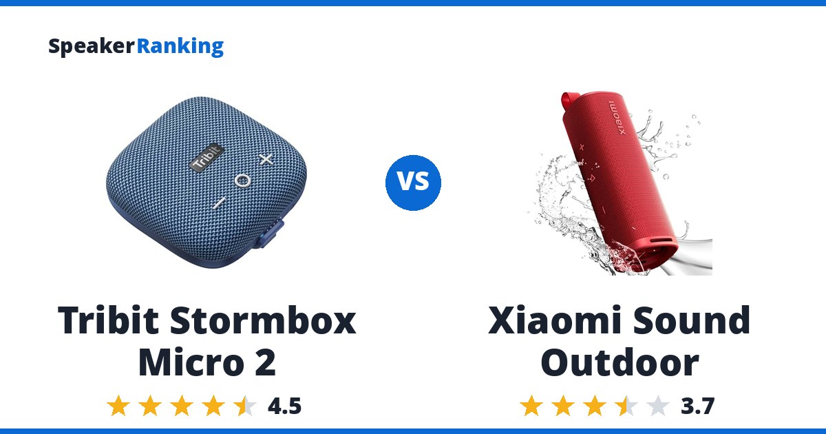 Tribit Stormbox Micro 2 vs Xiaomi Sound Outdoor