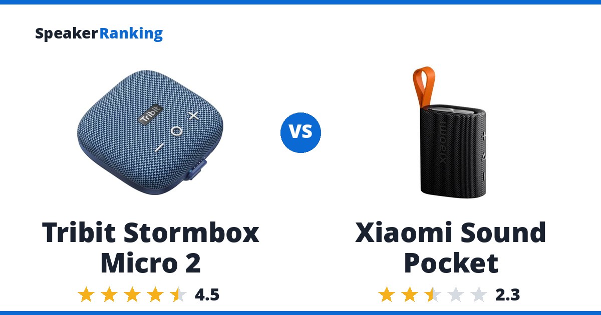 Tribit Stormbox Micro 2 vs Xiaomi Sound Pocket