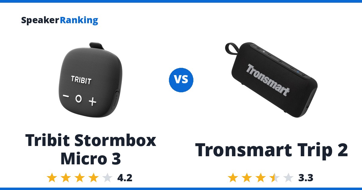 Tribit Stormbox Micro 3 vs Tronsmart Trip 2