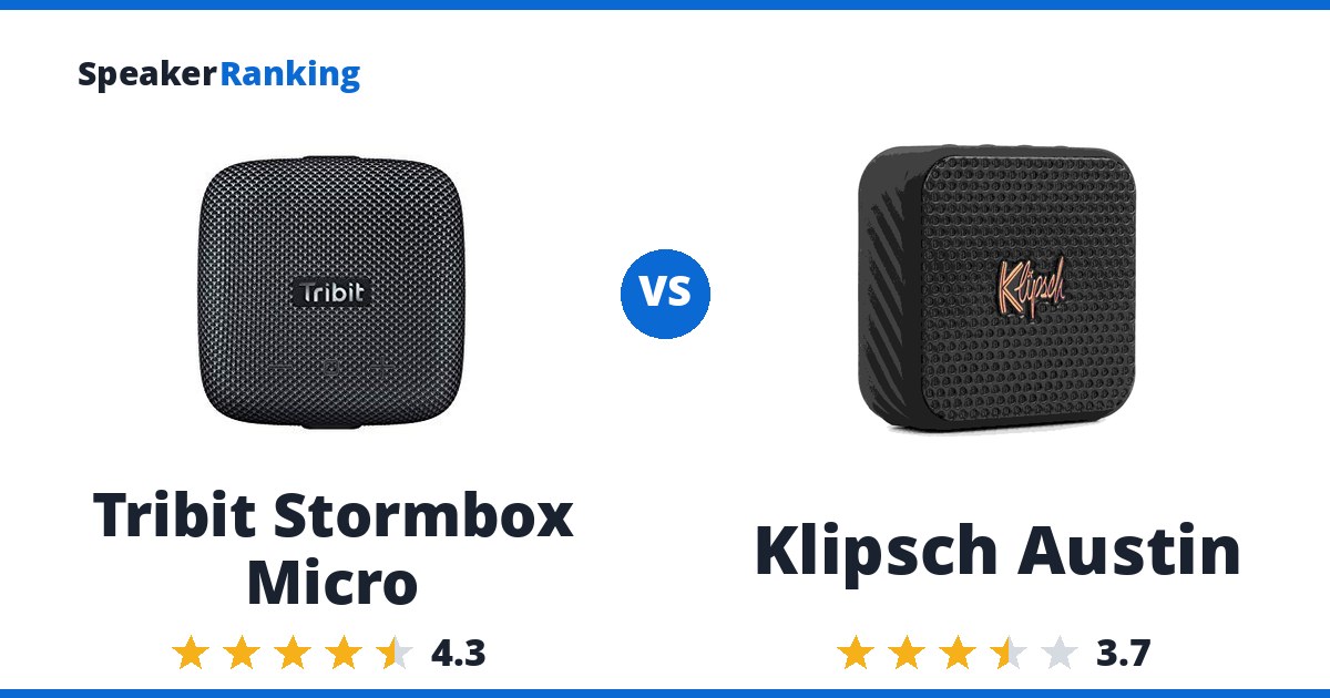 Tribit Stormbox Micro vs Klipsch Austin
