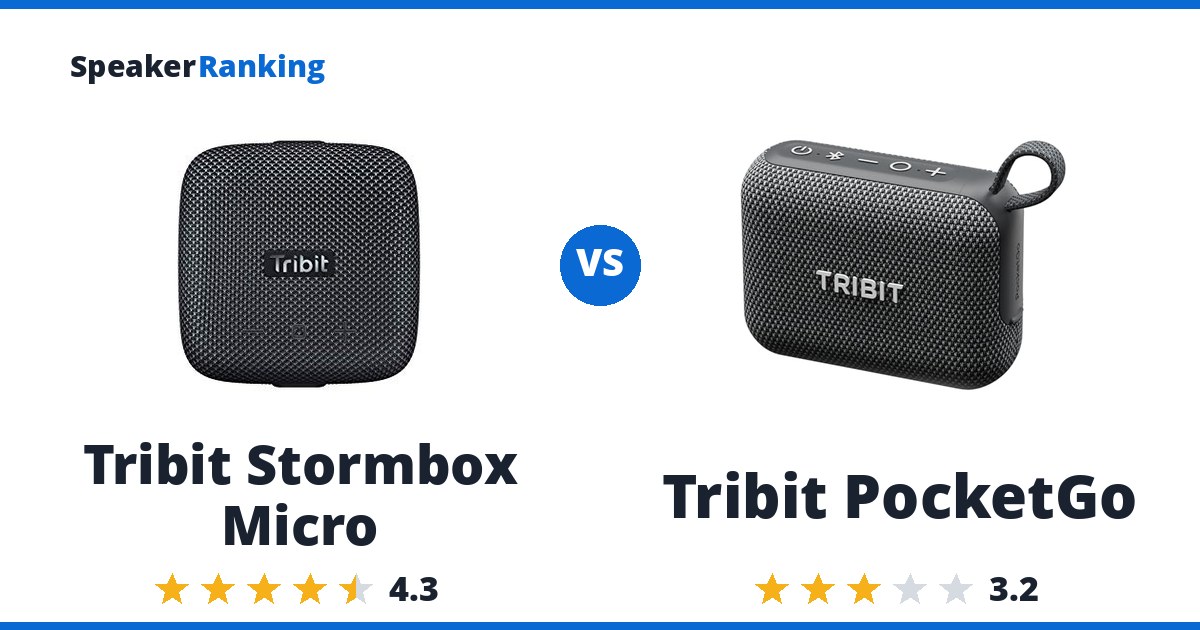 Tribit Stormbox Micro vs Tribit PocketGo