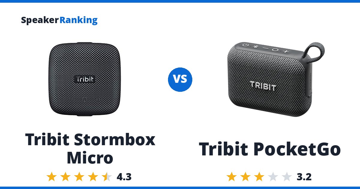 Tribit Stormbox Micro vs Tribit PocketGo