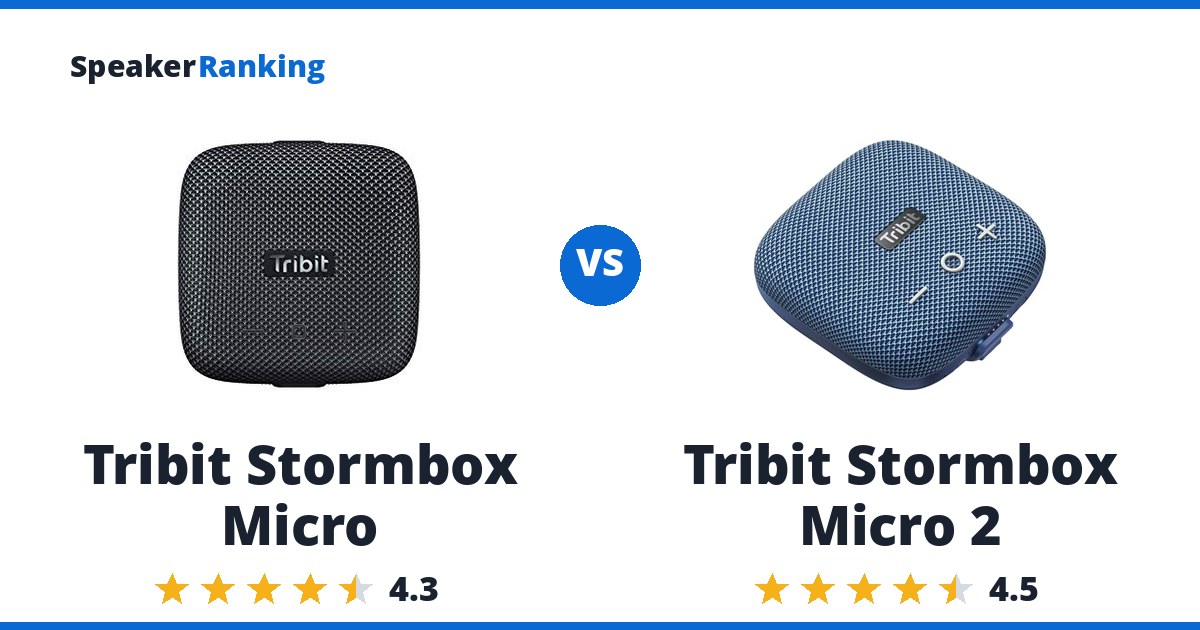 Tribit Stormbox Micro vs Tribit Stormbox Micro 2