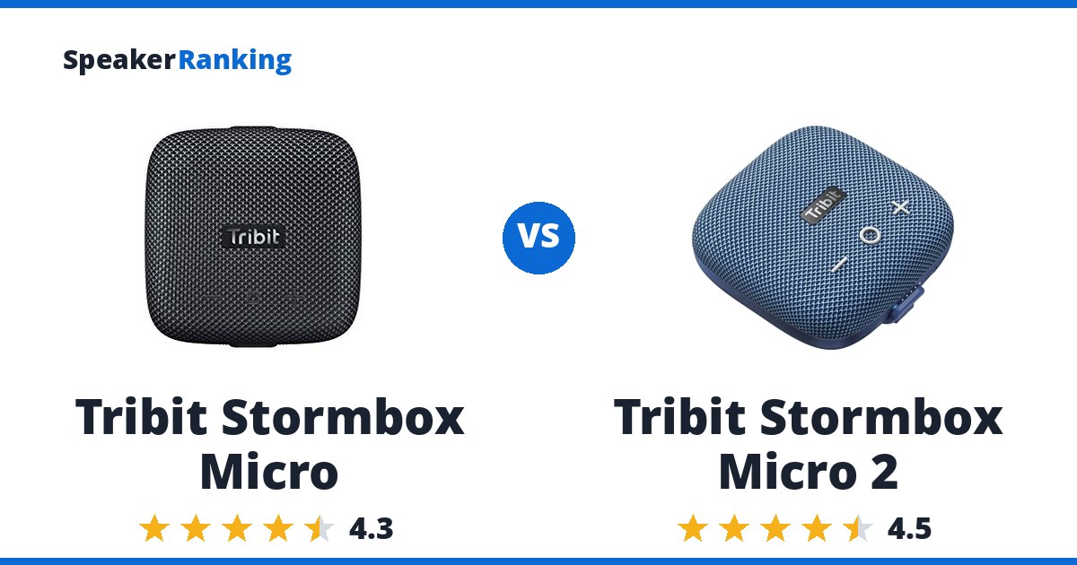 Tribit Stormbox Micro vs Tribit Stormbox Micro 2