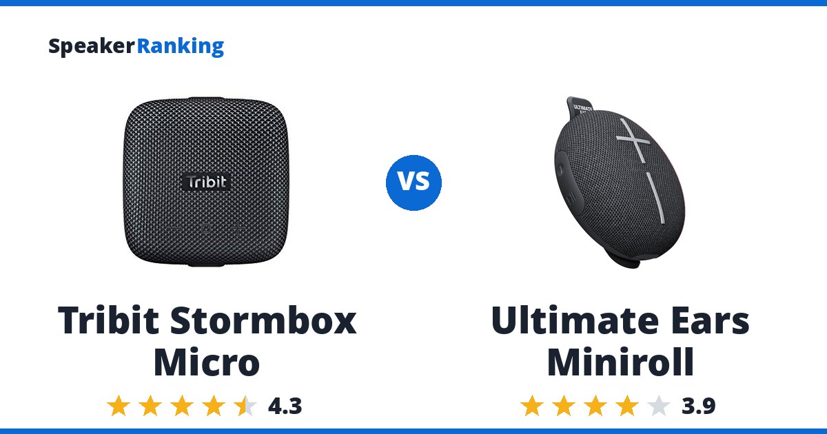Tribit Stormbox Micro vs Ultimate Ears Miniroll