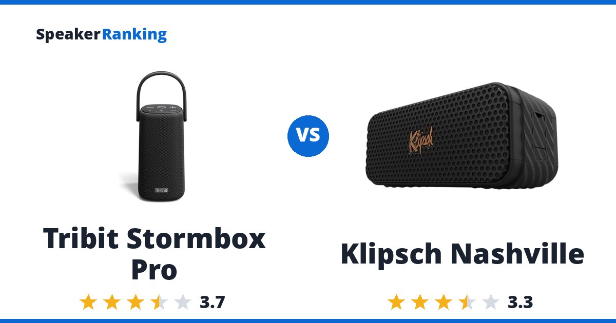 Tribit Stormbox Pro vs Klipsch Nashville