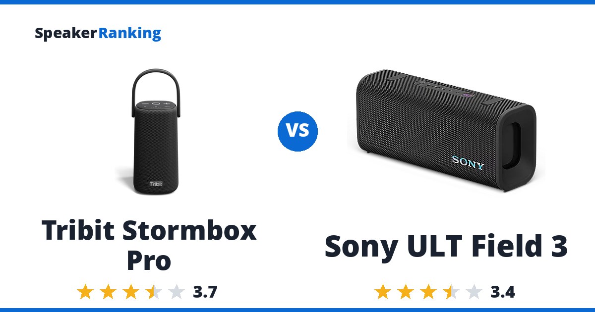 Tribit Stormbox Pro vs Sony ULT Field 3