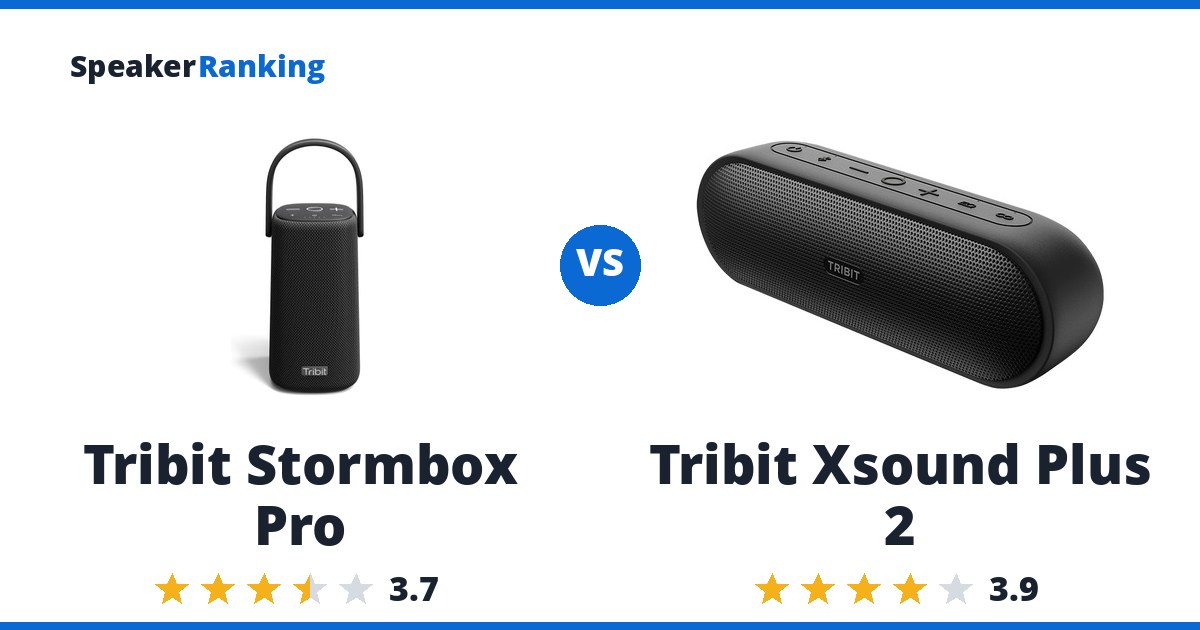 Tribit Stormbox Pro vs Tribit Xsound Plus 2
