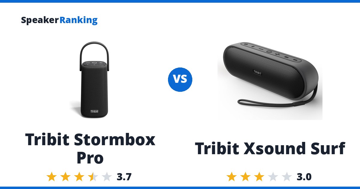 Tribit Stormbox Pro vs Tribit Xsound Surf