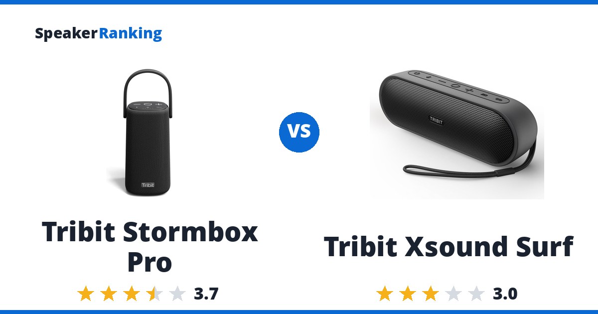 Tribit Stormbox Pro vs Tribit Xsound Surf