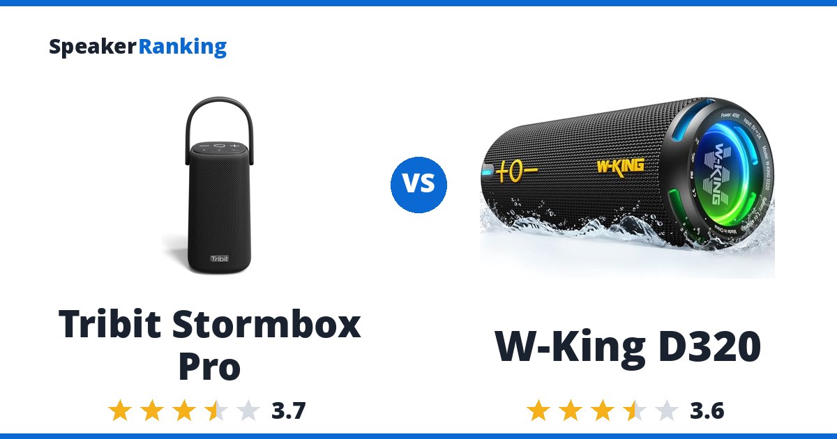 Tribit Stormbox Pro vs W-King D320