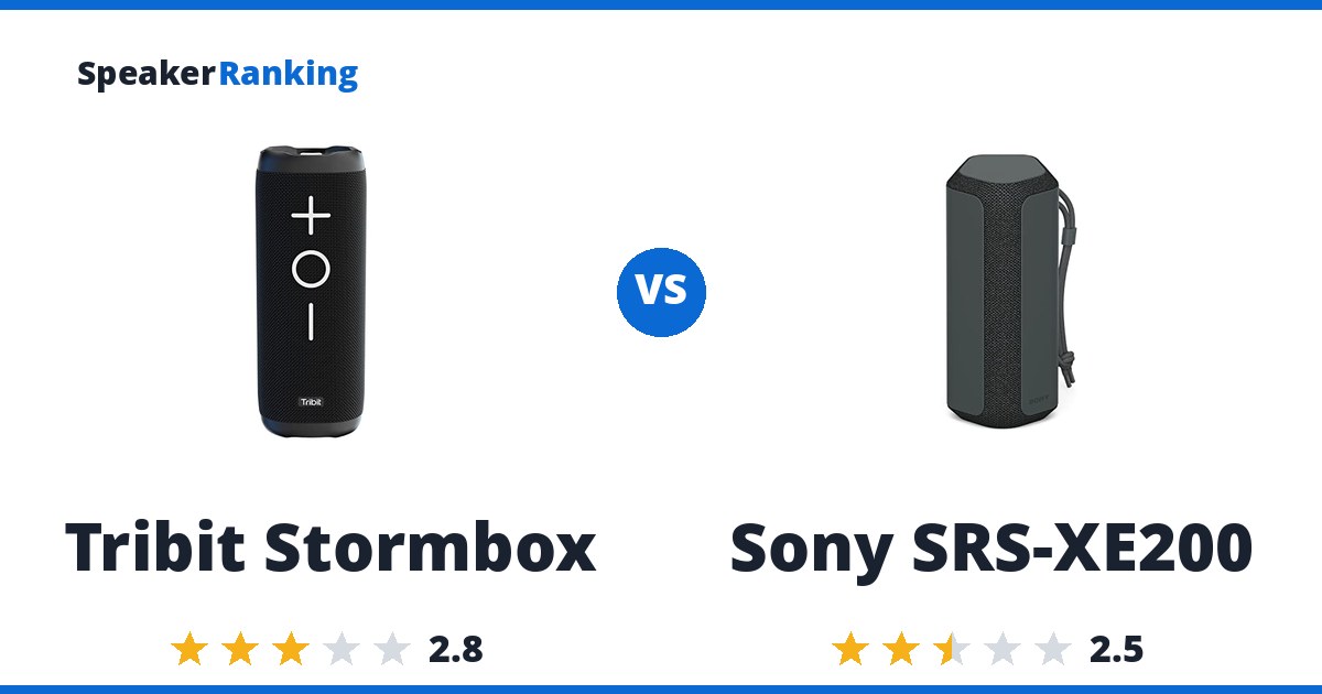 Tribit Stormbox vs Sony SRS-XE200