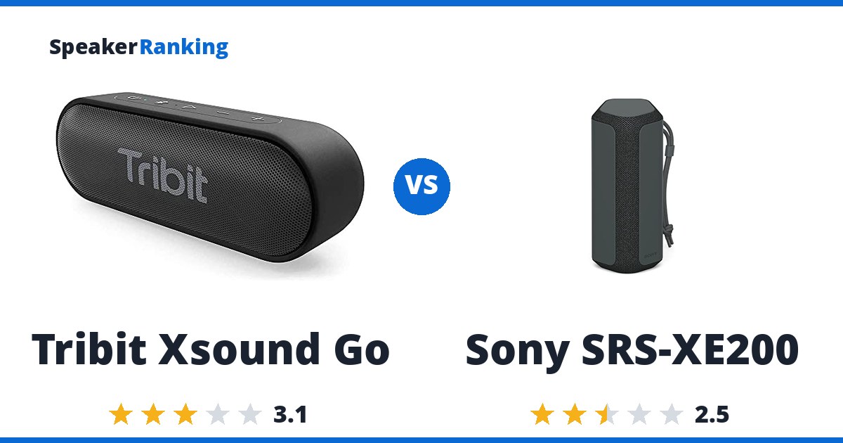 Tribit Xsound Go vs Sony SRS-XE200