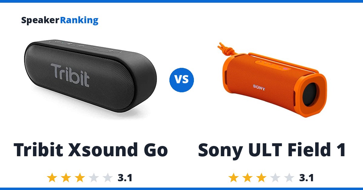 Tribit Xsound Go vs Sony ULT Field 1