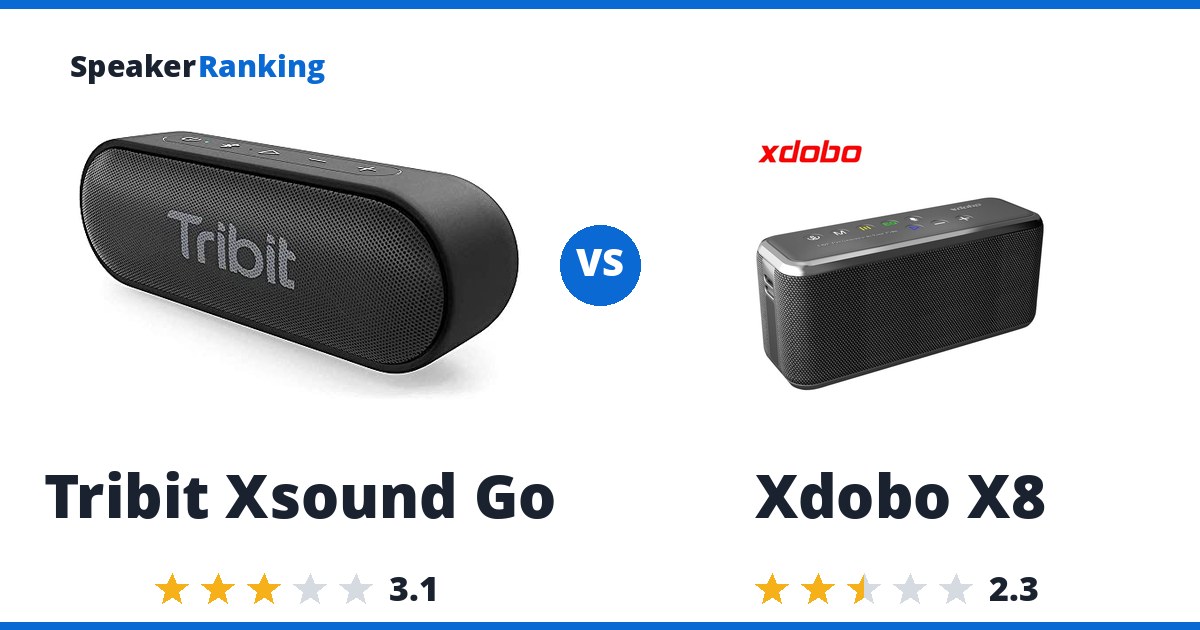 Tribit Xsound Go vs Xdobo X8