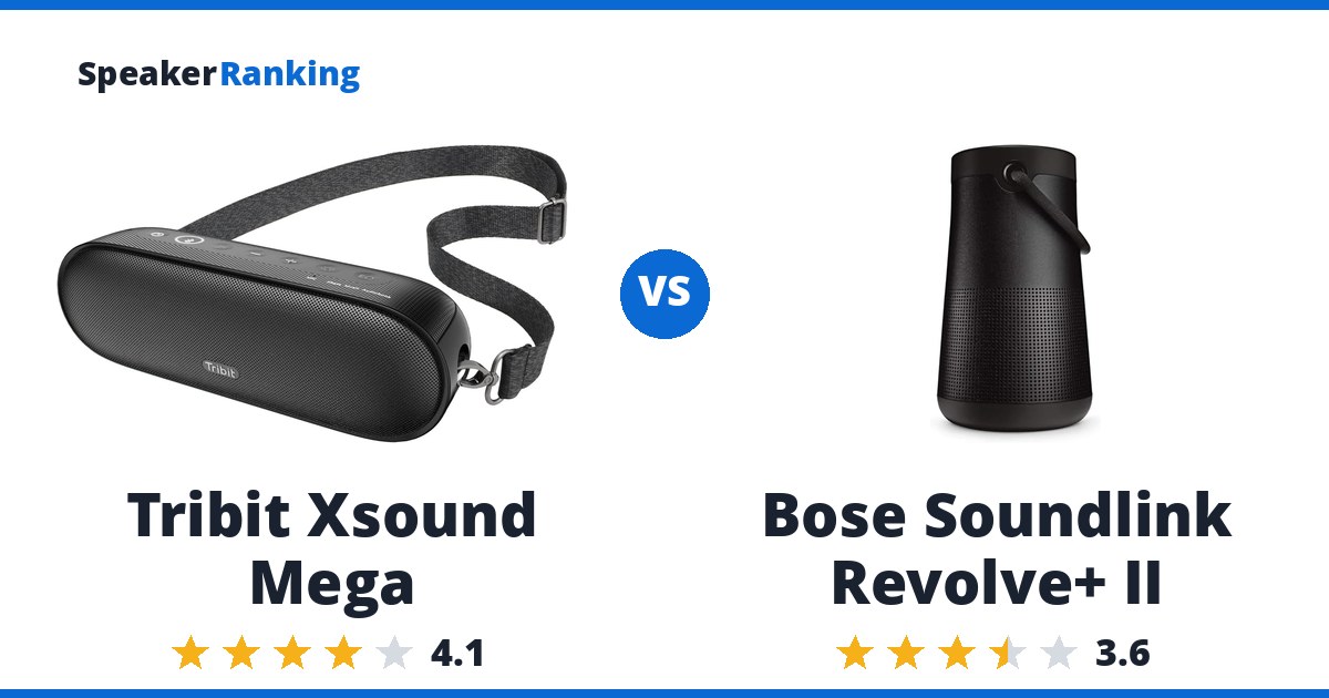Tribit Xsound Mega vs Bose Soundlink Revolve+ II