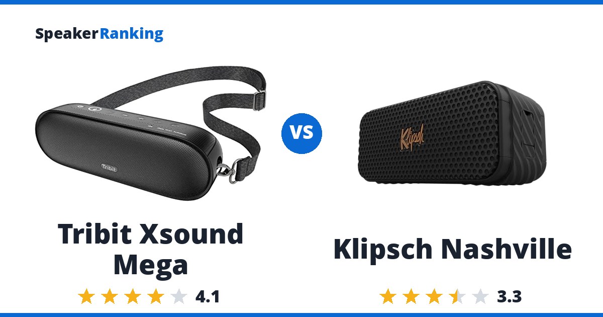 Tribit Xsound Mega vs Klipsch Nashville