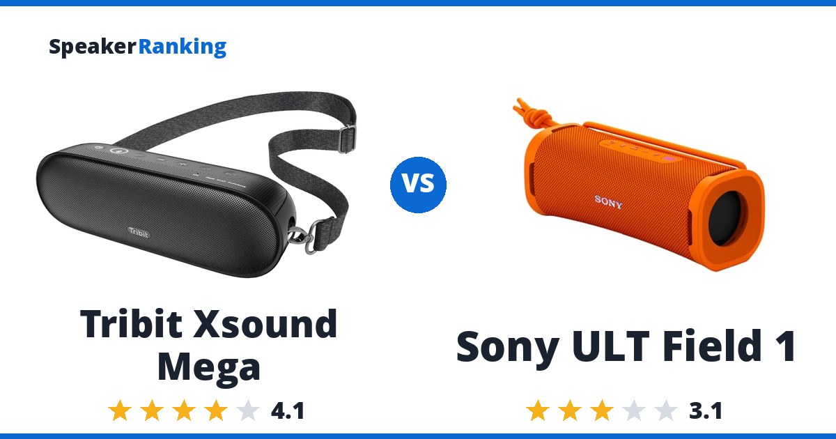 Tribit Xsound Mega vs Sony ULT Field 1
