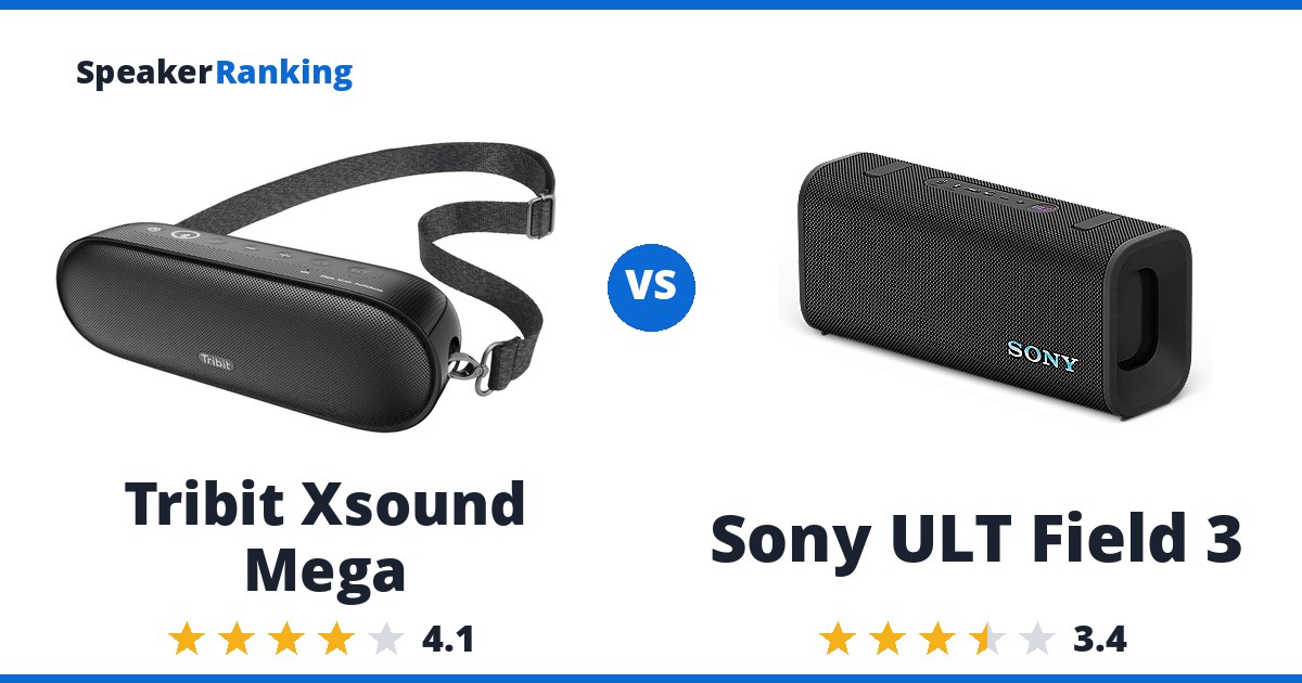 Tribit Xsound Mega vs Sony ULT Field 3