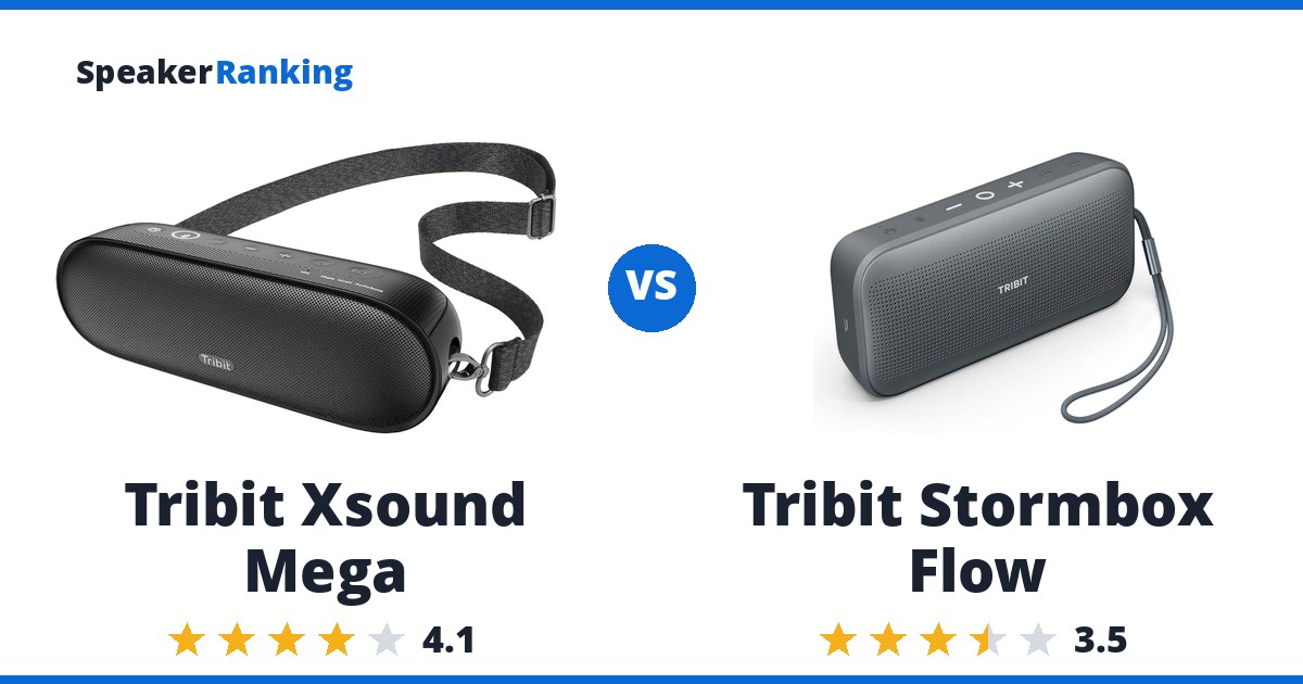 Tribit Xsound Mega vs Tribit Stormbox Flow