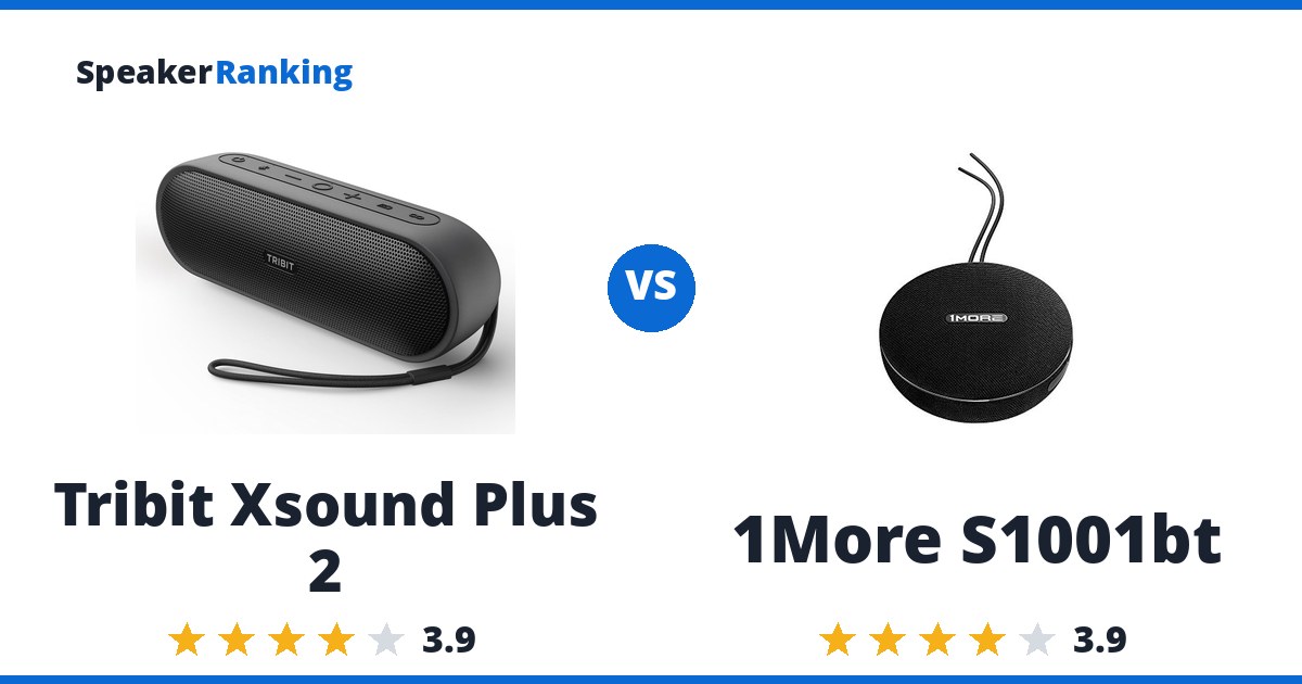 Tribit Xsound Plus 2 vs 1More S1001bt