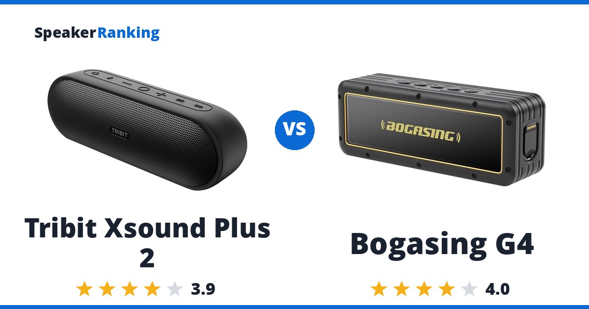 Tribit Xsound Plus 2 vs Bogasing G4