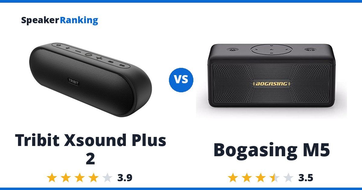 Tribit Xsound Plus 2 vs Bogasing M5