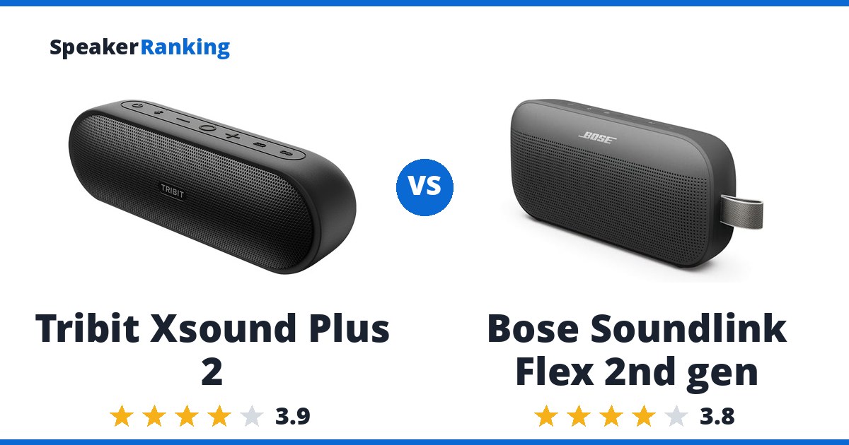 Tribit Xsound Plus 2 vs Bose Soundlink Flex 2nd gen