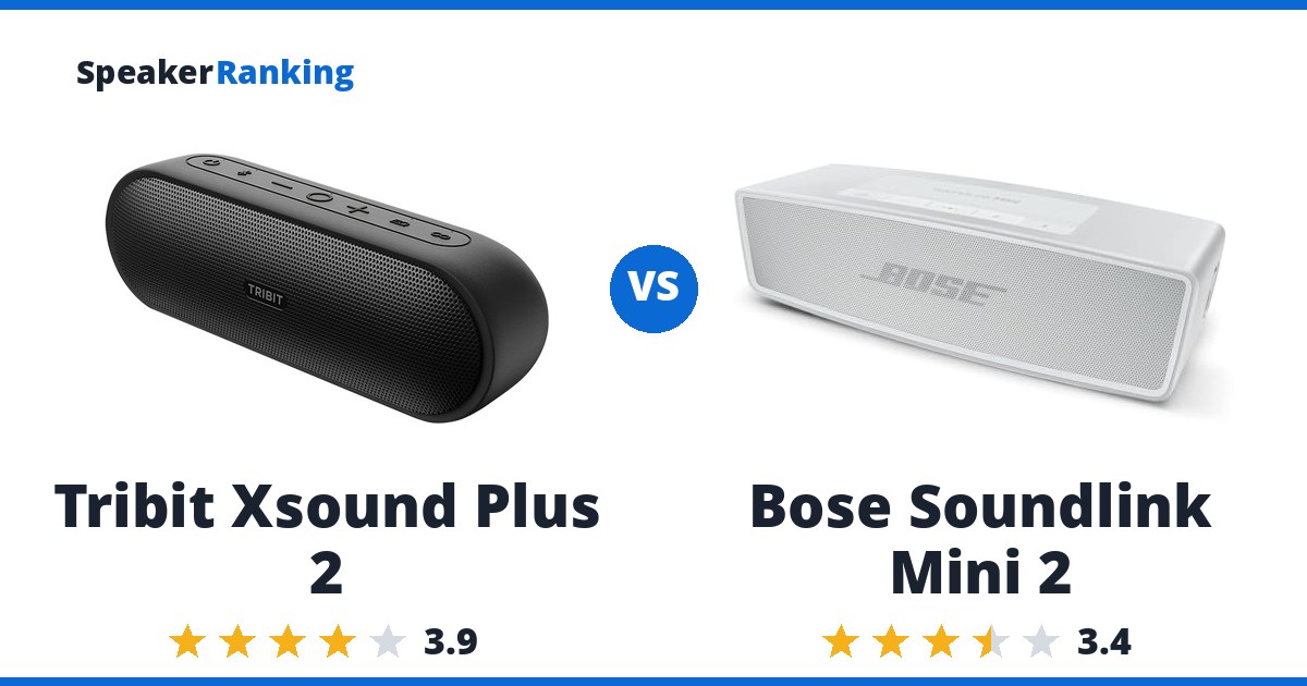 Tribit Xsound Plus 2 vs Bose Soundlink Mini 2