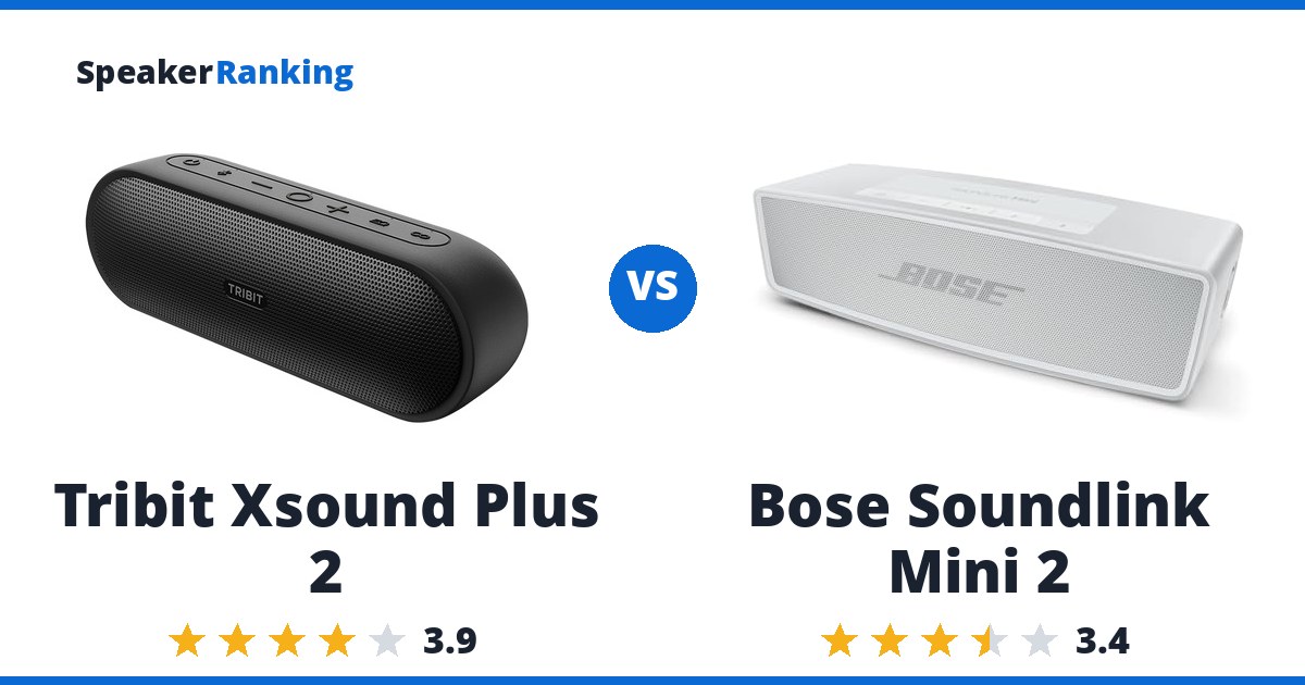 Tribit Xsound Plus 2 vs Bose Soundlink Mini 2