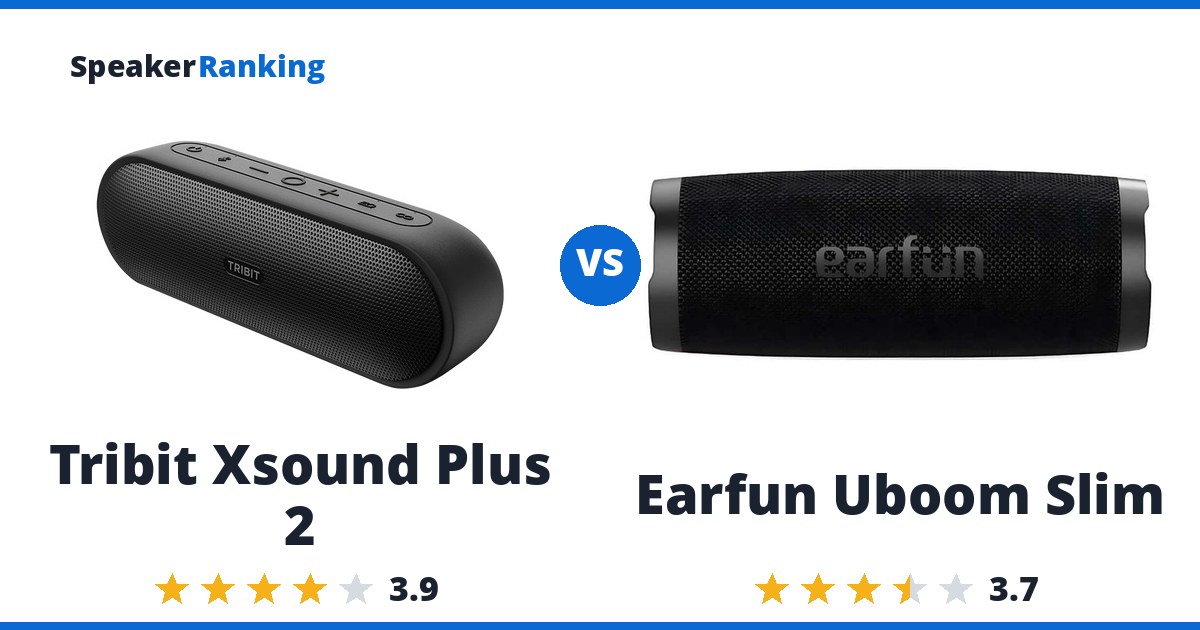 Tribit Xsound Plus 2 vs Earfun Uboom Slim