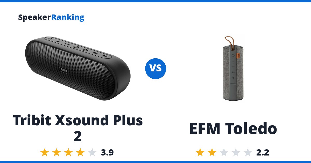 Tribit Xsound Plus 2 vs EFM Toledo