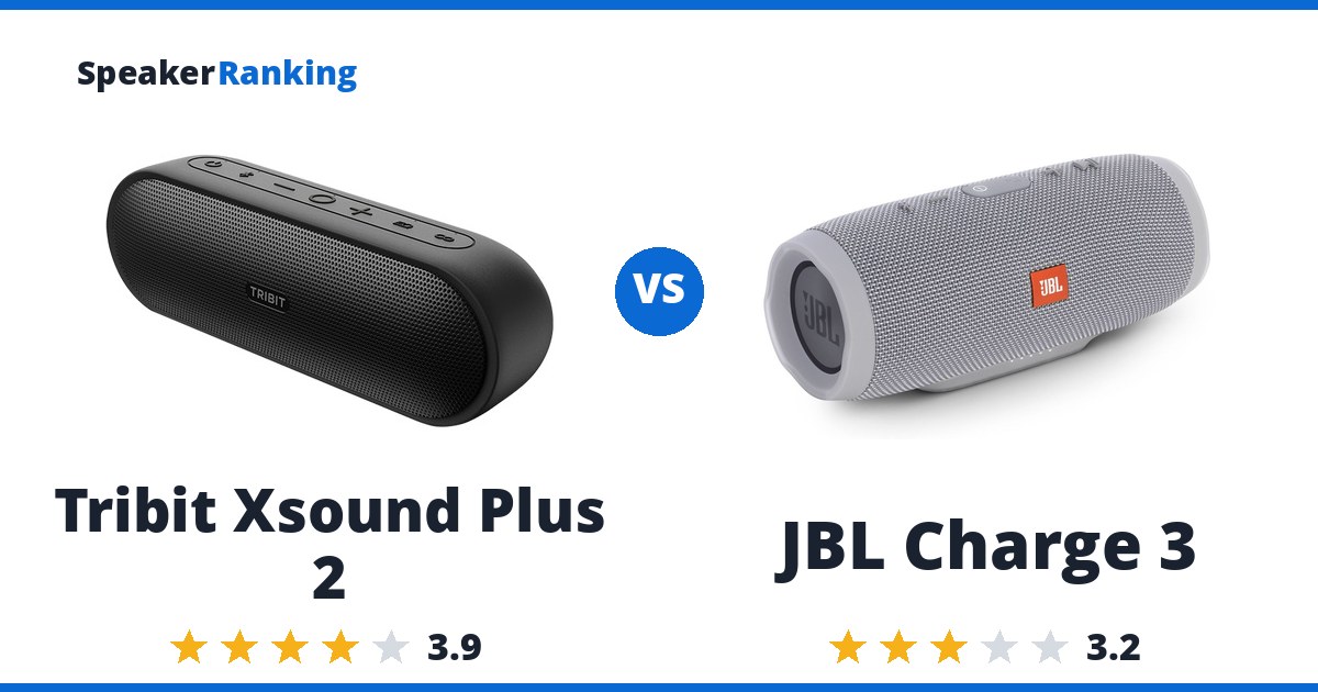 Tribit Xsound Plus 2 vs JBL Charge 3