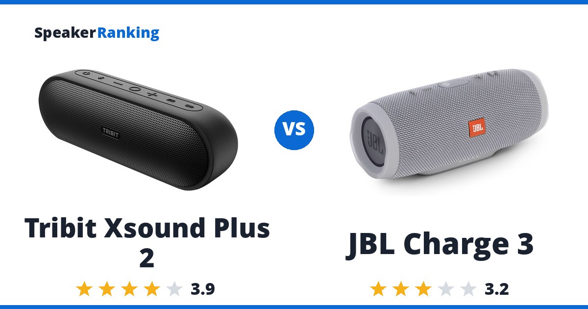 Tribit Xsound Plus 2 vs JBL Charge 3