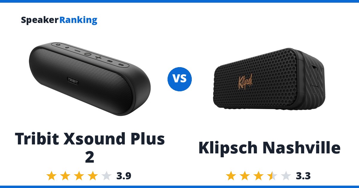 Tribit Xsound Plus 2 vs Klipsch Nashville