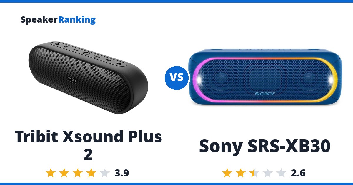 Tribit Xsound Plus 2 vs Sony SRS-XB30