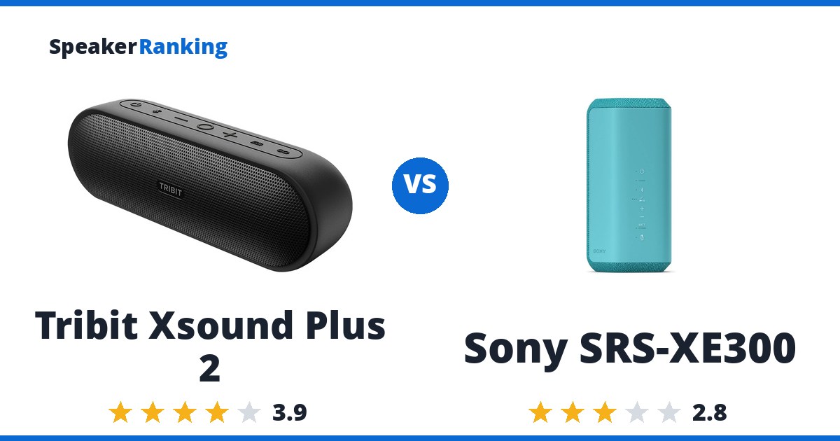 Tribit Xsound Plus 2 vs Sony SRS-XE300