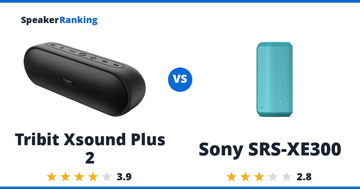 Tribit Xsound Plus 2 vs Sony SRS-XE300