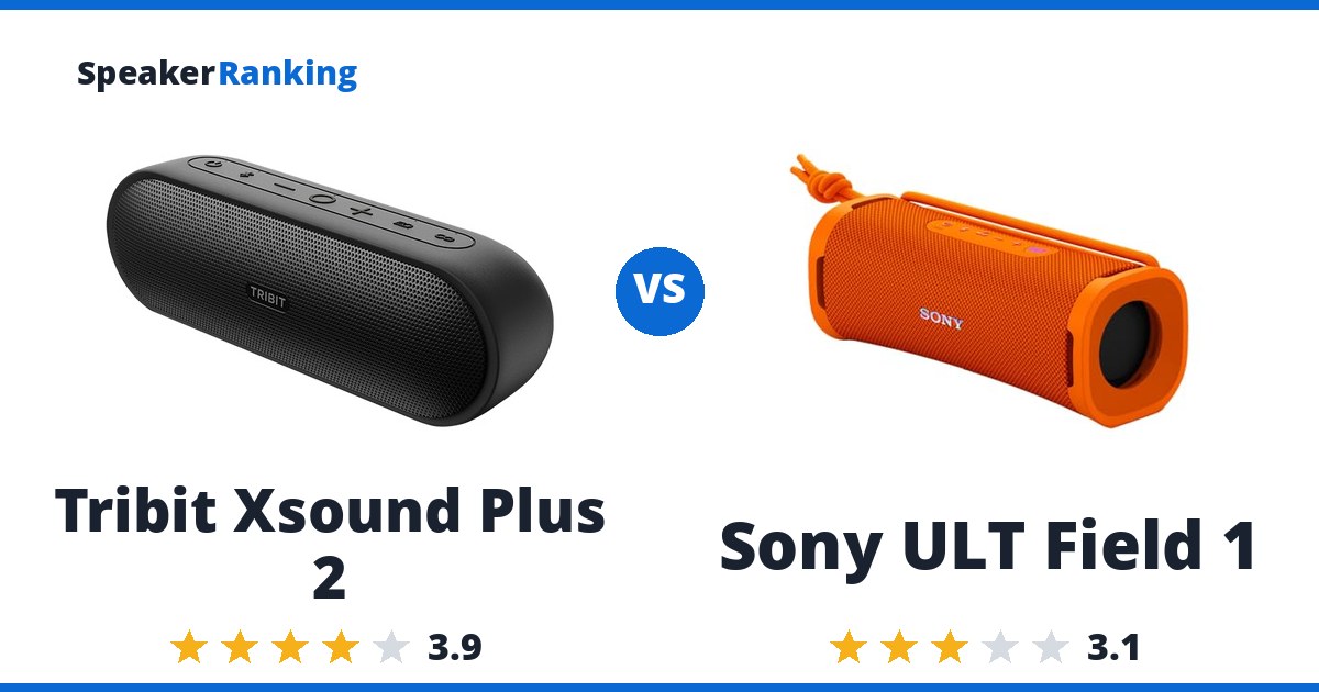 Tribit Xsound Plus 2 vs Sony ULT Field 1