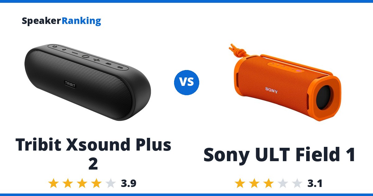 Tribit Xsound Plus 2 vs Sony ULT Field 1