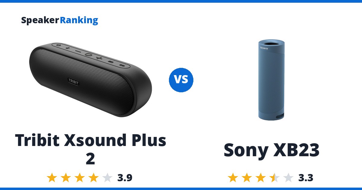 Tribit Xsound Plus 2 vs Sony XB23