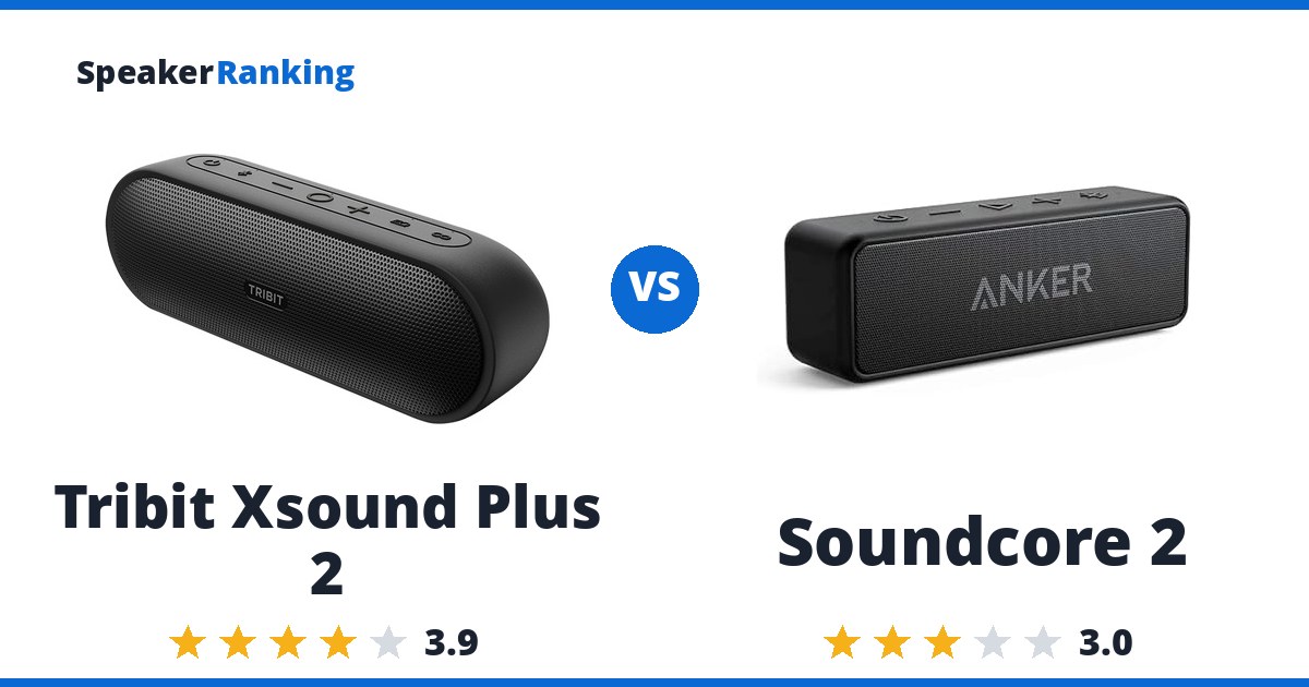 Tribit Xsound Plus 2 vs Soundcore 2