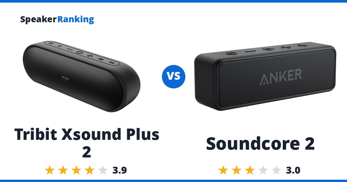 Tribit Xsound Plus 2 vs Soundcore 2