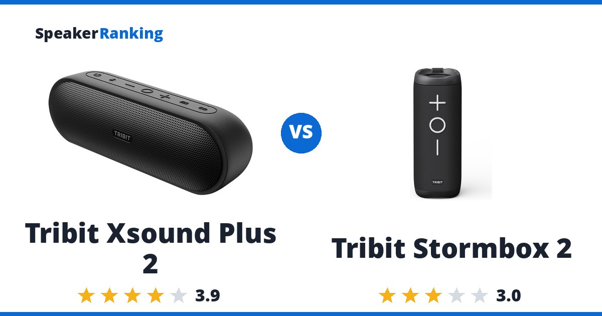 Tribit Xsound Plus 2 vs Tribit Stormbox 2