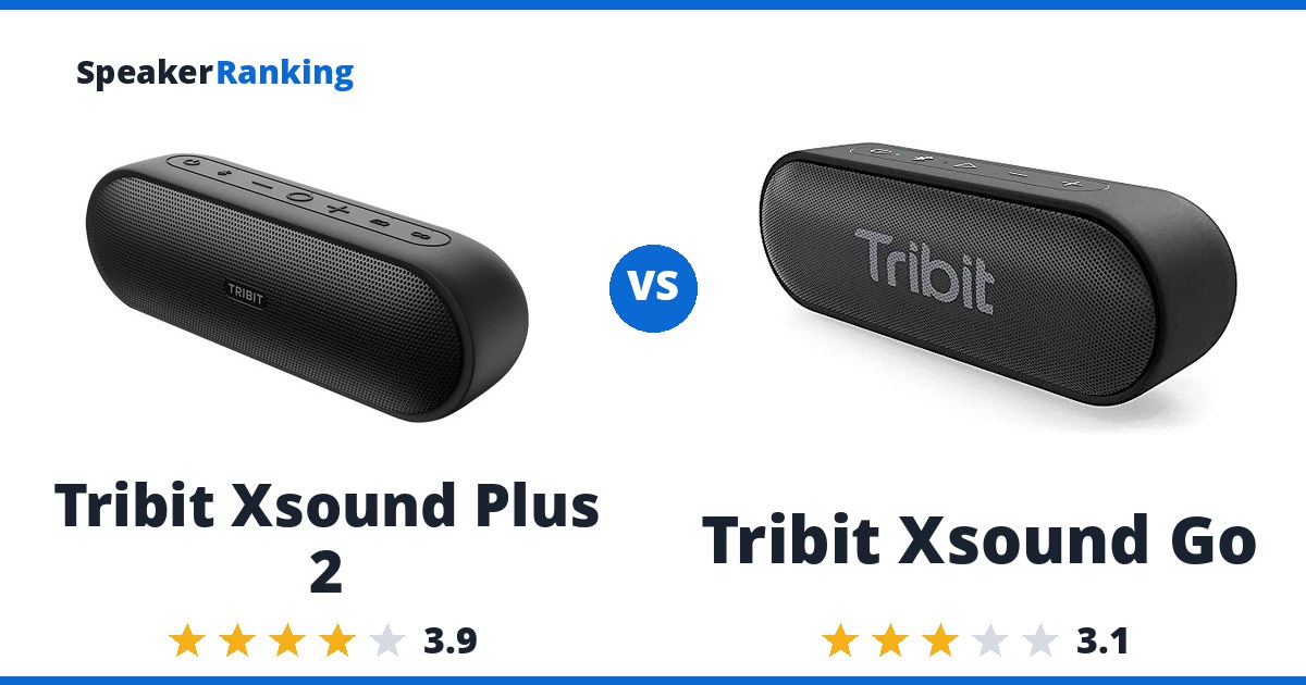 Tribit Xsound Plus 2 vs Tribit Xsound Go