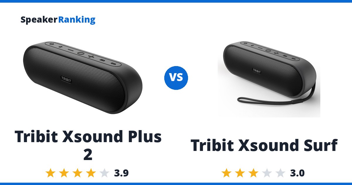 Tribit Xsound Plus 2 vs Tribit Xsound Surf