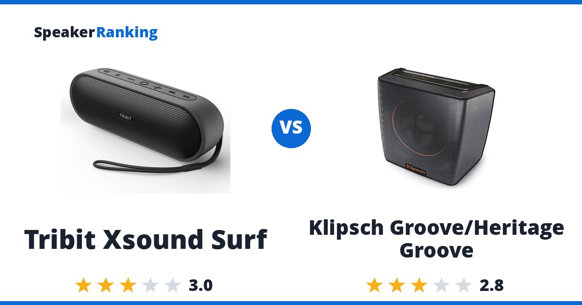 Tribit Xsound Surf vs Klipsch Groove/Heritage Groove