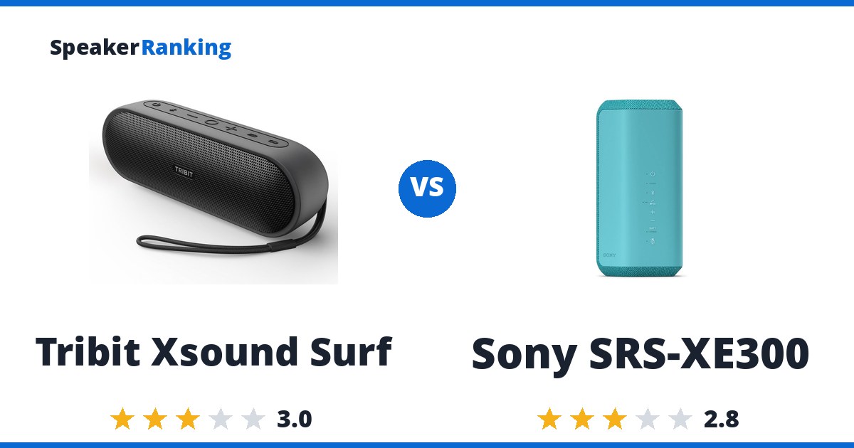 Tribit Xsound Surf vs Sony SRS-XE300