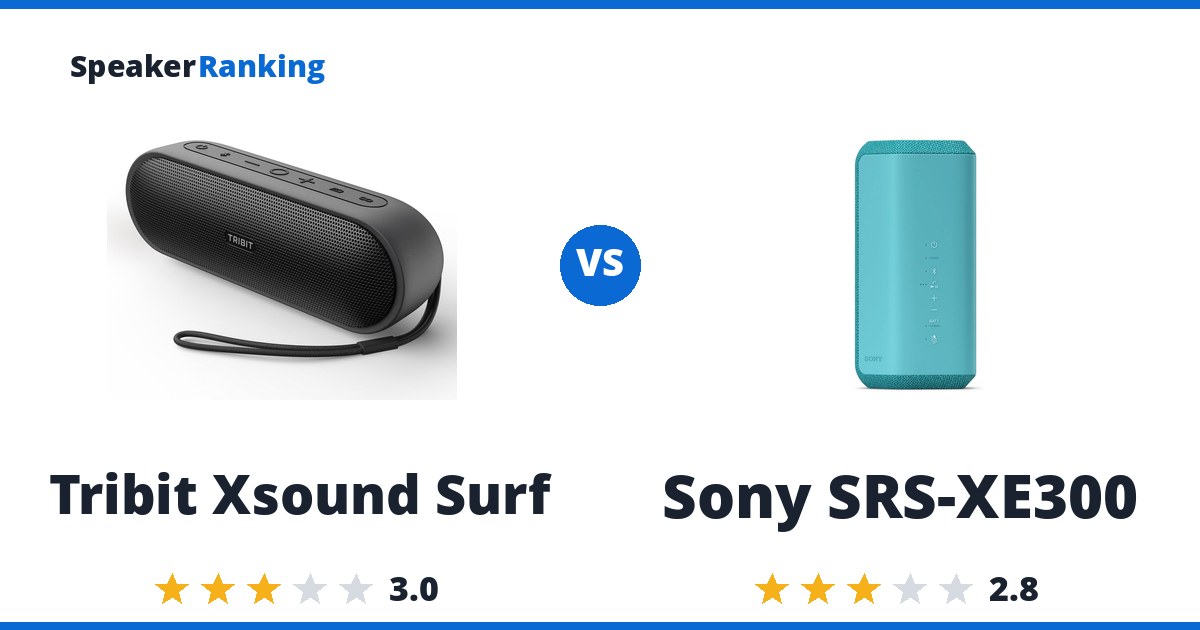 Tribit Xsound Surf vs Sony SRS-XE300