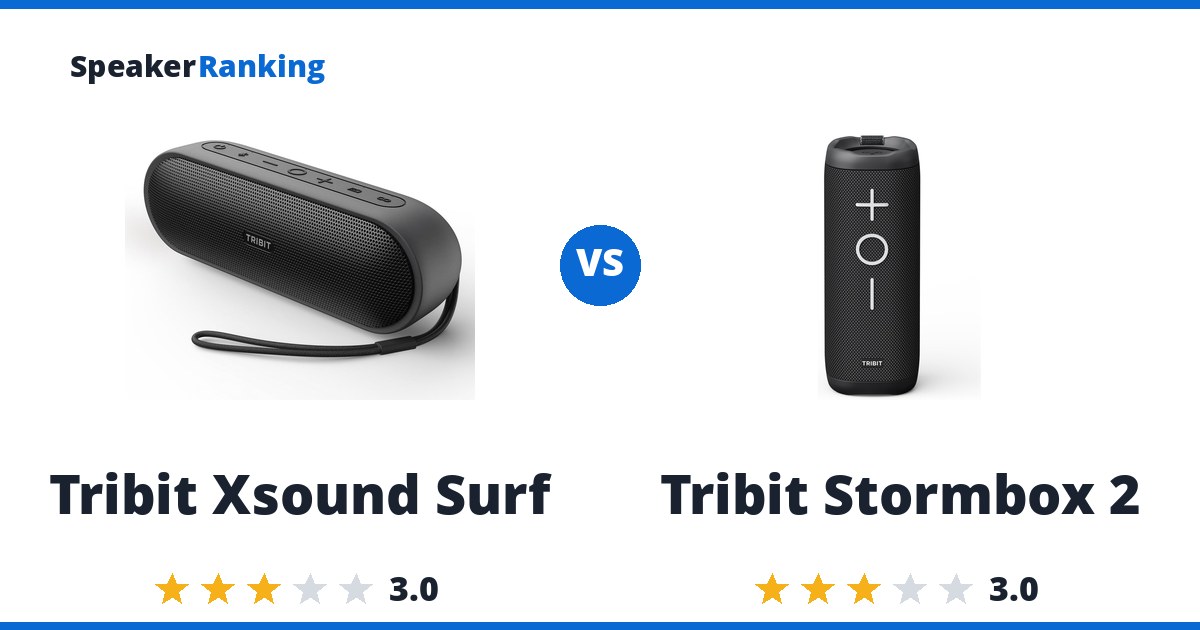 Tribit Xsound Surf vs Tribit Stormbox 2